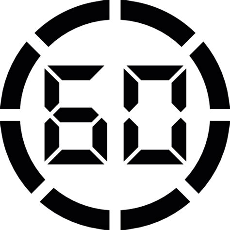 Countdown, 60, Sixty, timer, technology, Seconds, minutes icon