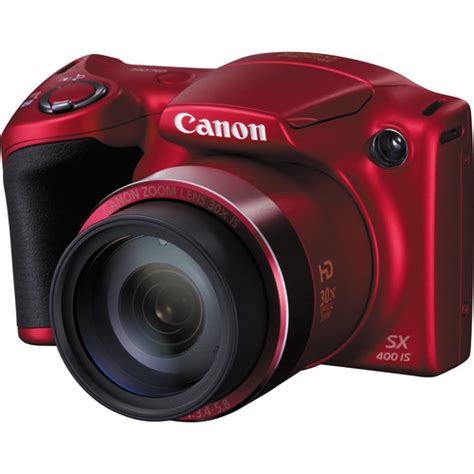 Canon PowerShot SX400 IS Digital Camera (Red) 9769B001 B&H Photo