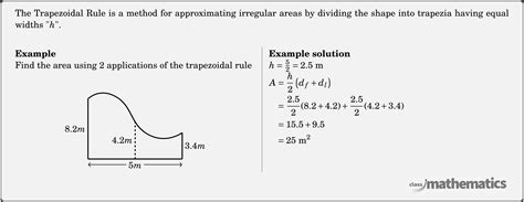 Trapezoidal Rule - Maths Standard - Year 11 - NSW