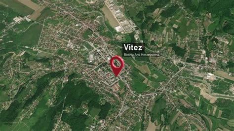 Vitez City Map Zoom (Bosnia and Herzegovina) from Space to Earth ...