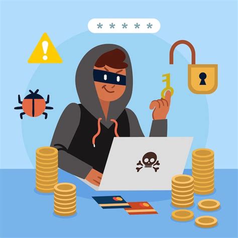 Concepto de ataque cibernético con hacker | Vector Gratis