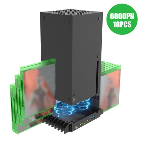 Vertical Stand for Xbox Series X/S with Cooling Fan, TSV Game Console ...