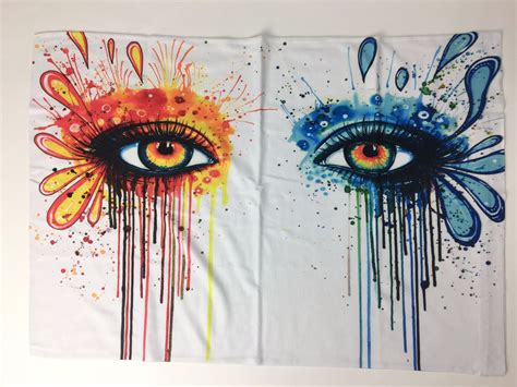 Contrast Eyes Pillowcase (With images) | Contrast art, Etsy art prints, Sign art