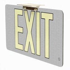 Wireless Glow in the Dark Aluminum Exit Sign Non Electric - UL Listed ...