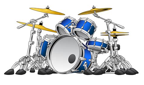 5-teilige Trommel Set Musikinstrument Vektor-Illustration - Download Kostenlos Vector, Clipart ...