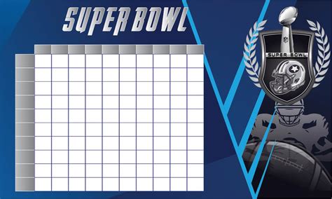 Super Bowl Boxes / Historical Super Bowl Squares Win Percentages Nfl ...