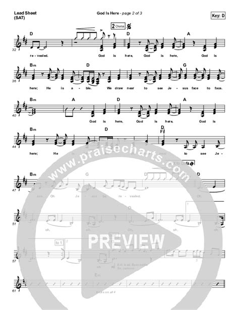 God Is Here Sheet Music PDF (Darlene Zschech) - PraiseCharts