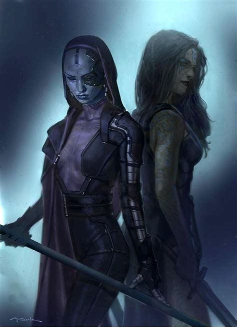 Gamora and Nebula by Andy Park | Cool Comics | Pinterest | Parks, The ...