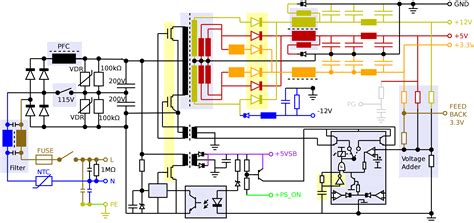 Computer Schematic Power Supply Circuit Diagram