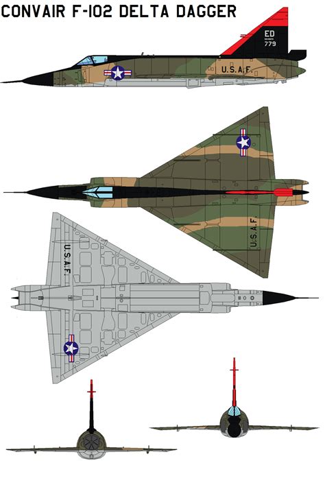 Convair F-102 Delta Dagger camo by bagera3005 on DeviantArt