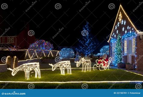 Reindeer Christmas Lights stock image. Image of festive - 22730781