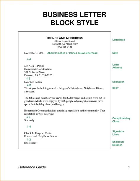 Block Style Letter Format Microsoft Word - Armando Friend's Template