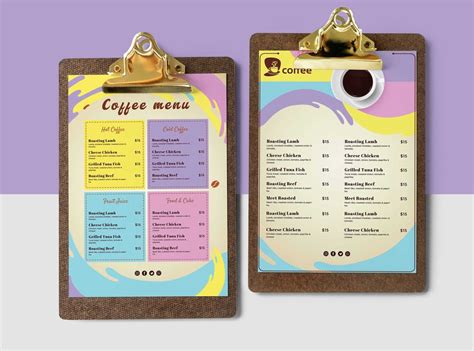 Coffee Shops Menu Design Templates by Anuj Kumar on Dribbble