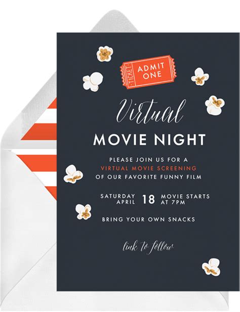 Host the Ultimate Party With These Fun Movie Night Invites and Ideas