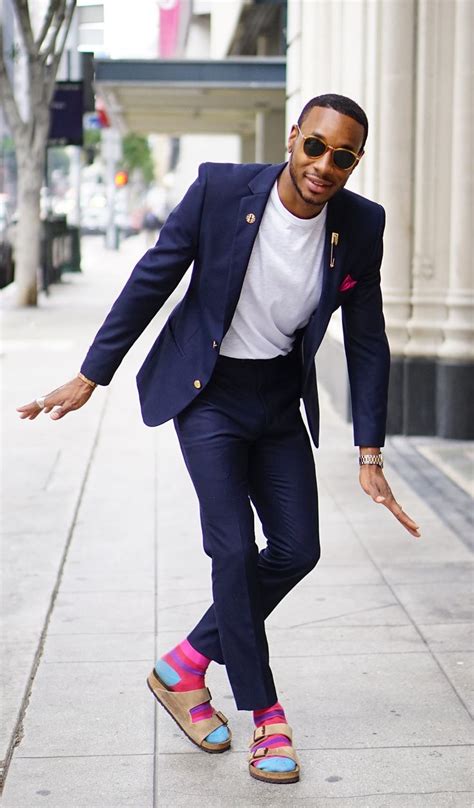 OOTD: BIRKENSTOCK SANDALS WITH A SUIT – Norris Danta Ford | Mens outfits, Birkenstock sandals ...