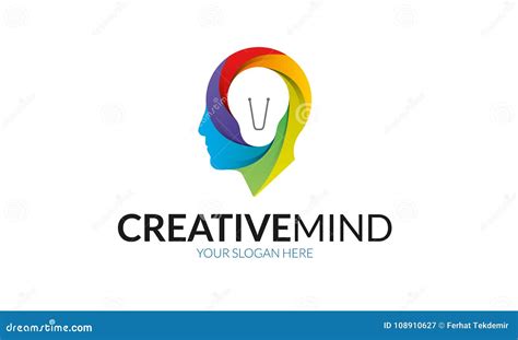 Creative Mind Logo Template Stock Vector - Illustration of solving, talk: 108910627