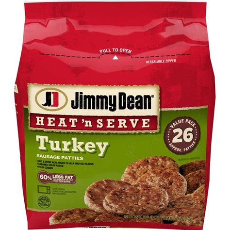 Jimmy Dean Heat 'N Serve Turkey Sausage Patties (23.9 oz) - Instacart