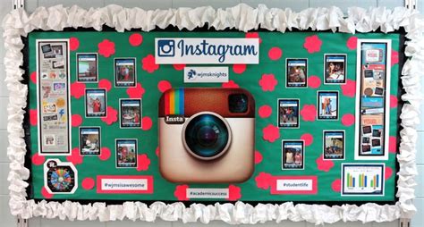 Student Life on Display With Instagram Board | School library bulletin ...