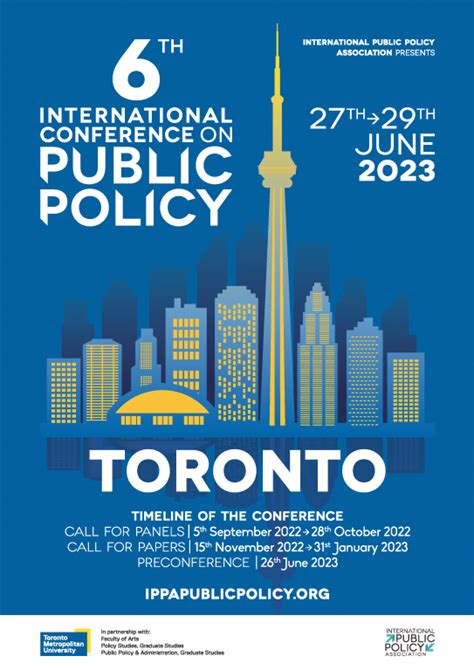 IPPA - International Conference on Public Policy 6 - Toronto 2023