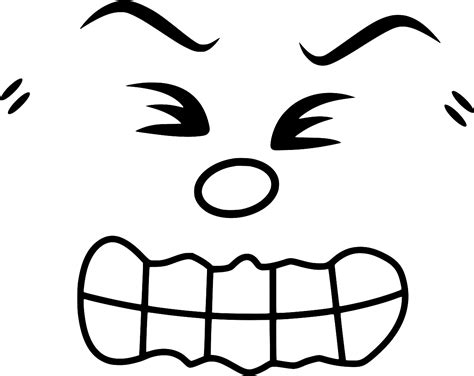 SVG > emoticon emotion face anger - Free SVG Image & Icon. | SVG Silh
