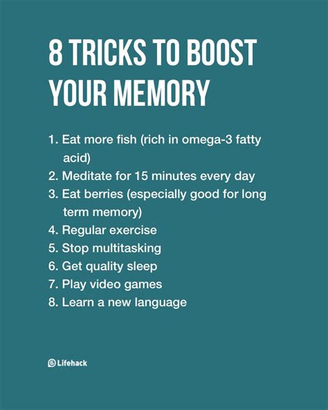 8 Tricks To Largely Boost Your Memory