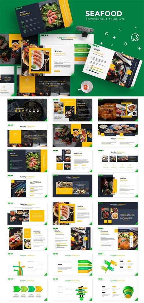 Seafood Powerpoint Presentation Template | Powerpoint presentation templates, Presentation ...