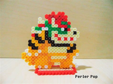 Super Mario Maker Bowser Perler Perler Bead Mario Hama Beads Mario ...