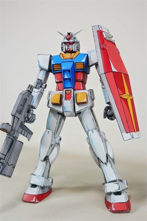 Custom Build: MG 1/100 RX-78-2 Gundam Ver. 2.0 Anime Style Colors