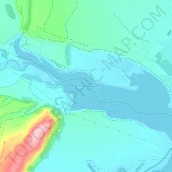 Lake Ruataniwha topographic map, elevation, terrain