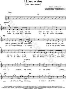 Jesus Culture "I Stand in Awe" Sheet Music (Leadsheet) in C Major ...