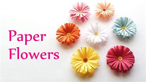 DIY How To Make | Awesome Paper Flowers Tutorial | Easy DIY Paper Flowers Pinterest - YouTube