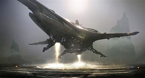 Spaceships and environments by Emmanuel Shiu #starcitizenarmor | Concept ships, Star citizen ...