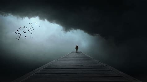 1920x1080 dark alone loneliness sad birds clouds JPG 198 kB, HD Wallpaper | Rare Gallery