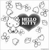 Baby Hello Kitty Coloring Pages Fun Coloring Hello Kitty  sketch template