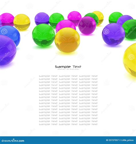 Color Balls Abstract Background Stock Illustration - Illustration of background, banner: 23737557