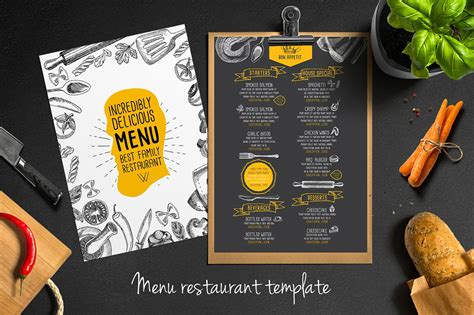11+ Restaurant Menu Card Designs - Ai, Psd, Docs, Pages | Design Trends - Premium PSD, Vector ...
