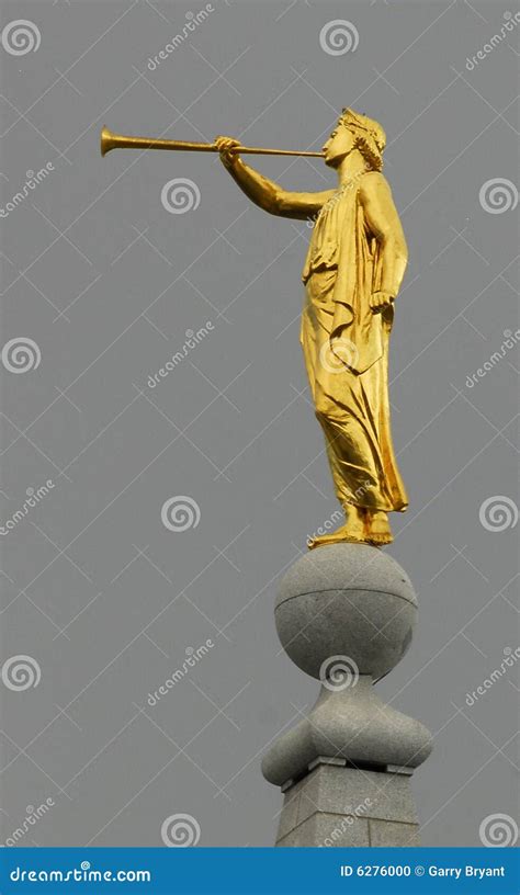 Angel moroni statue stock photo. Image of latter, icon - 6276000