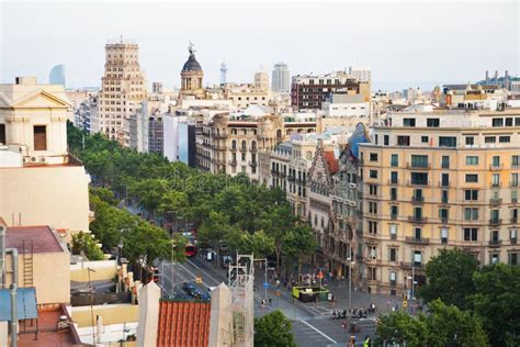 Old Architecture at Passeig De Gracia Street at Barcelona, Spain Stock Photo - Image of gracia ...