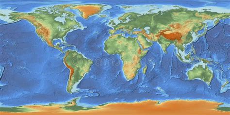 World Map Both Hemispheres on One Sheet Stock Illustration - Illustration of earth, arctic: 19095238