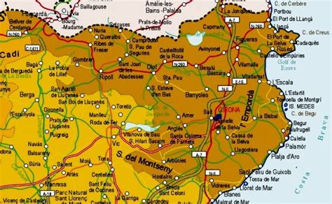 Province of Girona road map - Full size | Gifex