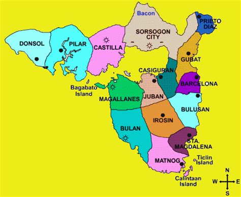 Map of Bulan and nearby towns - BULAN ORGANIZATION OF MOUNTAIN BIKERS