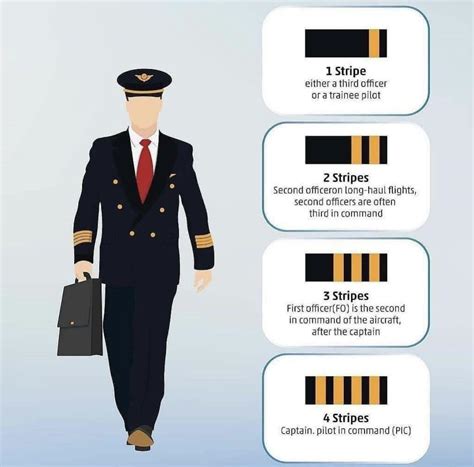 Pilot Uniform Guide (Stripes) : r/Interesting_Shit