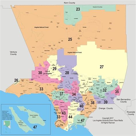 Los Angeles Districts Map