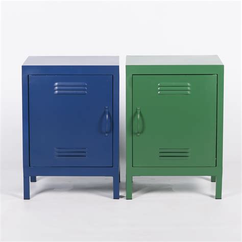 Industrial Metal Locker Storage Bedside Green Cupboard Furniture - La Maison Chic Luxury Interiors