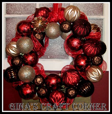 How to Make a Christmas Ball Wreath with a Coat Hanger