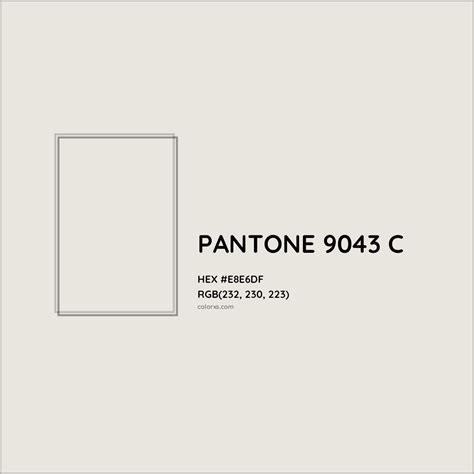 About PANTONE 9043 C Color - Color codes, similar colors and paints ...