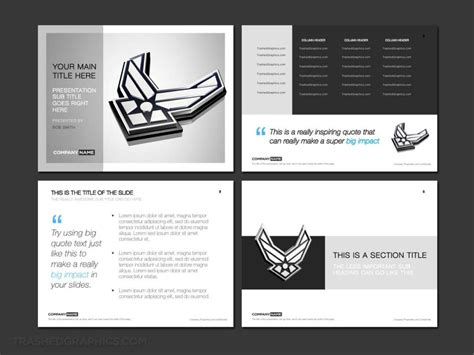 Air Force PowerPoint template designs – TrashedGraphics