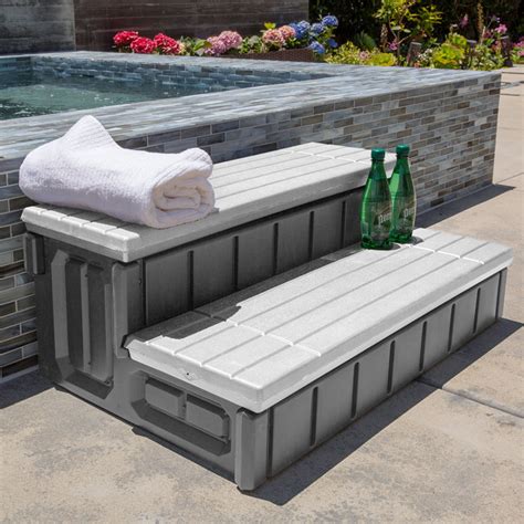 Barton Hot Tub Steps with Storage & Reviews | Wayfair