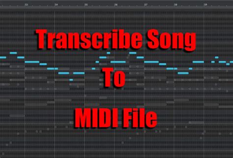 Transcribe any song to midi file by Miditechx | Fiverr