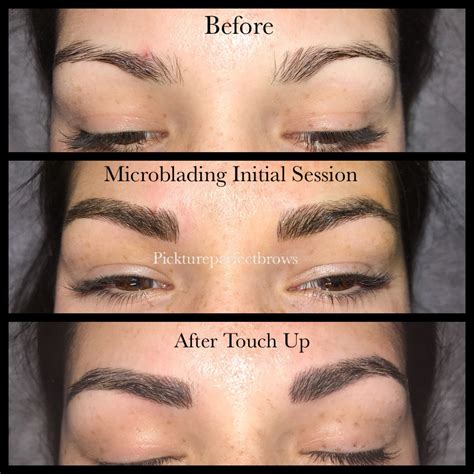 These brows are bangin'. Through the whole process. Before and after including touch up # ...